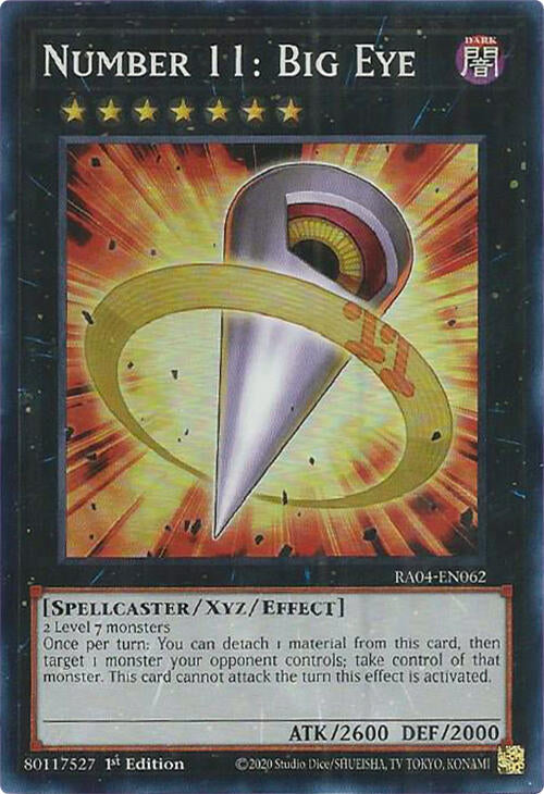 Number 11: Big Eye [RA04-EN062] Super Rare Yu-Gi-Oh!