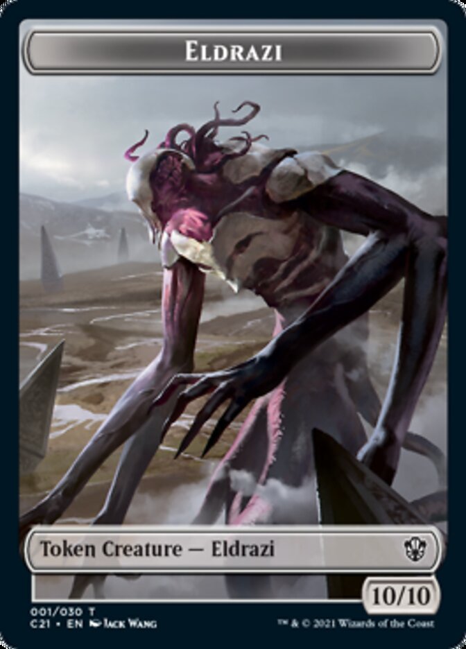 Eldrazi // Champion of Wits Double-Sided Token [Commander 2021 Tokens] Magic: The Gathering