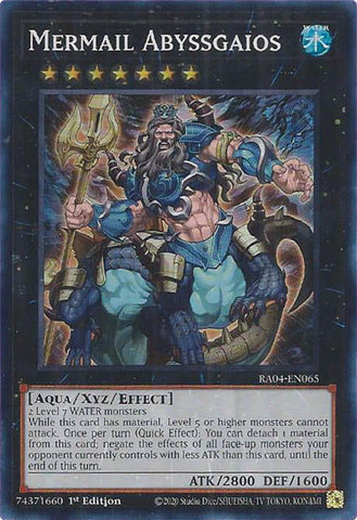 Mermail Abyssgaios [RA04-EN065] Super Rare Yu-Gi-Oh!
