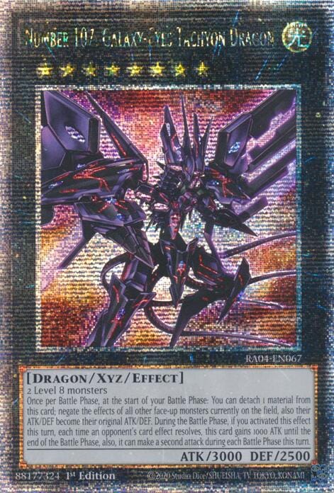 Number 107: Galaxy-Eyes Tachyon Dragon [RA04-EN067] Quarter Century Secret Rare - Yugioh Cards For Your TCG Needs!