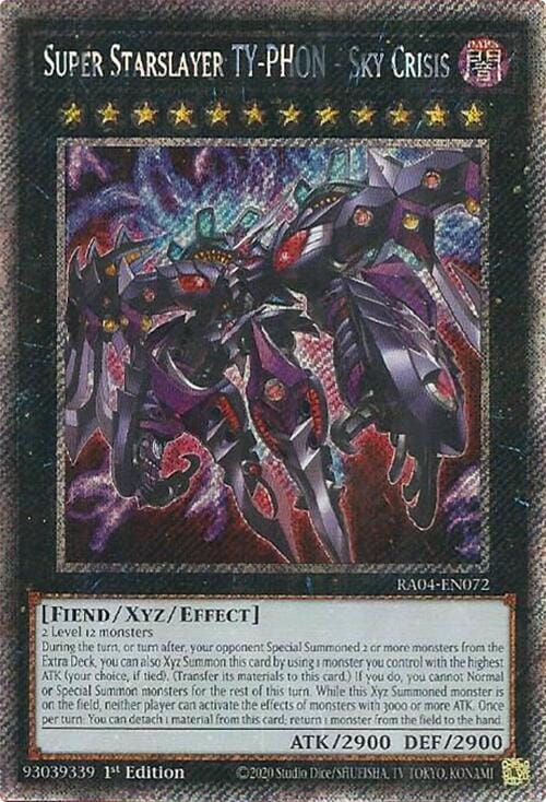 Super Starslayer TY-PHON - Sky Crisis [RA04-EN072] Platinum Secret Rare - Yugioh Cards For Your TCG Needs!