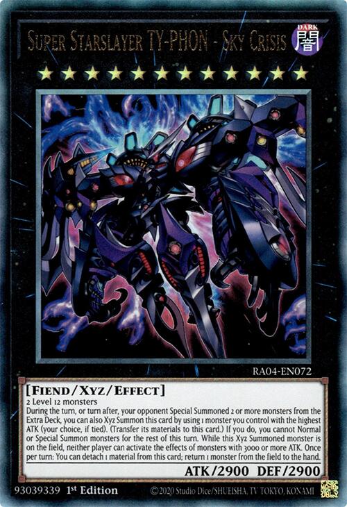 Super Starslayer TY-PHON - Sky Crisis [RA04-EN072] Prismatic Ultimate Rare Yu-Gi-Oh!