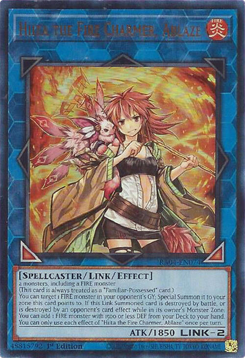 Hiita the Fire Charmer, Ablaze [RA04-EN074] Ultra Rare Yu-Gi-Oh!