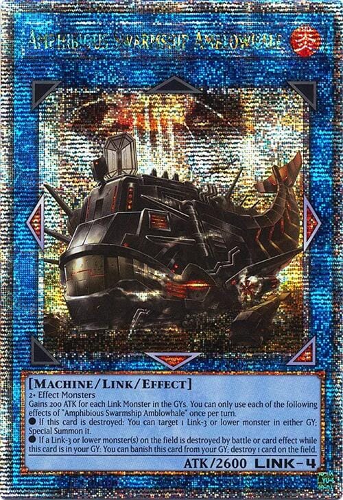 Amphibious Swarmship Amblowhale [RA04-EN077] Quarter Century Secret Rare - Yugioh Cards For Your TCG Needs!