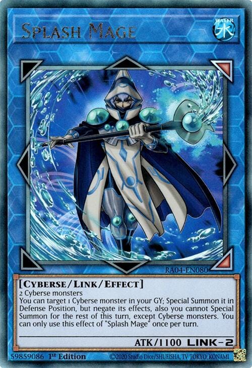 Splash Mage [RA04-EN080] Prismatic Ultimate Rare - Yugioh Cards For Your TCG Needs!