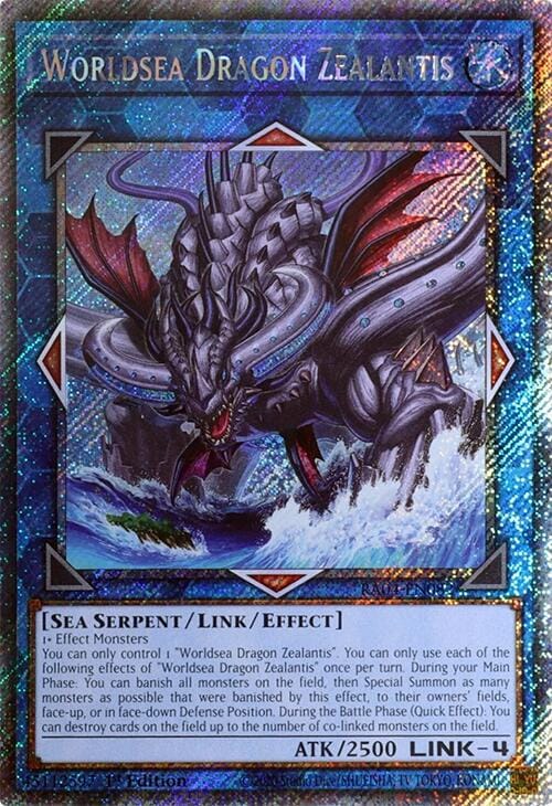 Worldsea Dragon Zealantis [RA04-EN082] Platinum Secret Rare - Yugioh Cards For Your TCG Needs!