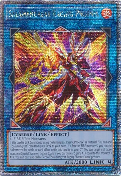 Salamangreat Raging Phoenix [RA04-EN083] Quarter Century Secret Rare - Yugioh Cards For Your TCG Needs!