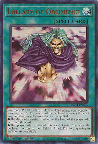 Lullaby of Obedience [RA04-EN085] Ultra Rare Yu-Gi-Oh!