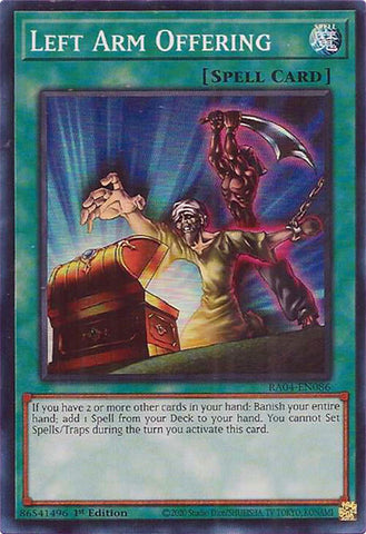 Left Arm Offering [RA04-EN086] Super Rare Yu-Gi-Oh!