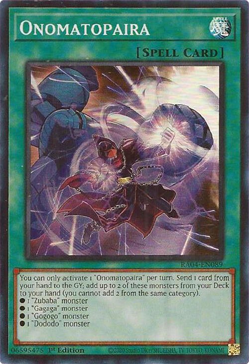 Onomatopaira [RA04-EN089] Super Rare Yu-Gi-Oh!