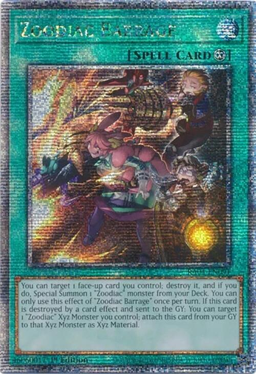Zoodiac Barrage [RA04-EN091] Quarter Century Secret Rare - Yugioh Cards For Your TCG Needs!