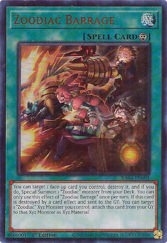 Zoodiac Barrage [RA04-EN091] Ultra Rare Yu-Gi-Oh!