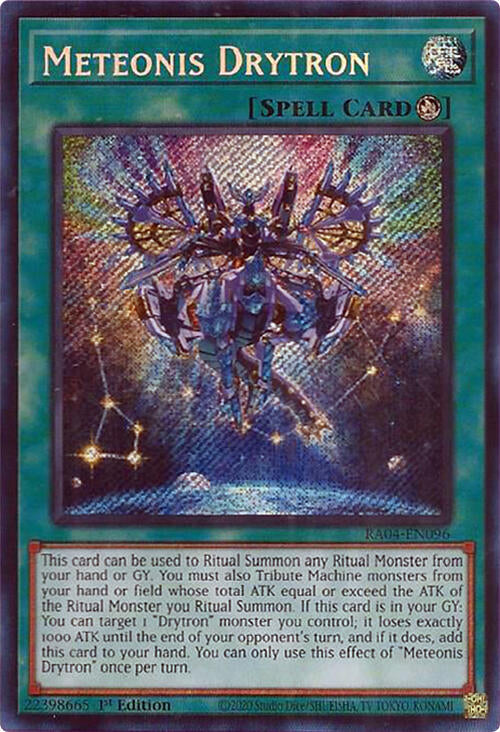 Meteonis Drytron [RA04-EN096] Secret Rare - Yugioh Cards For Your TCG Needs!