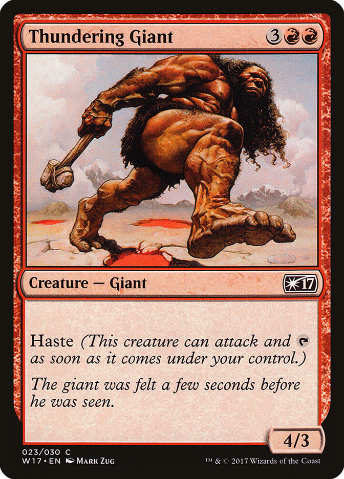 Thundering Giant [Welcome Deck 2017] Magic: The Gathering