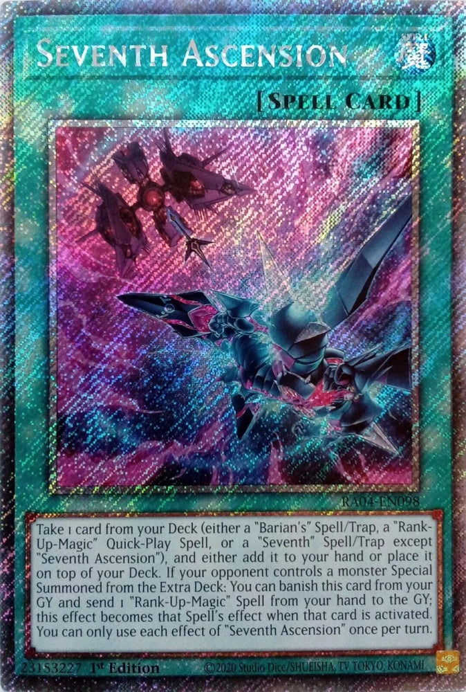 Seventh Ascension [RA04-EN098] Platinum Secret Rare - Yugioh Cards For Your TCG Needs!