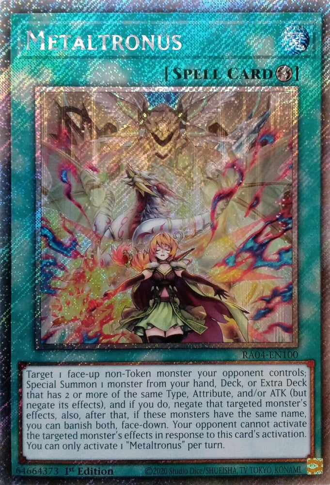 Metaltronus [RA04-EN100] Platinum Secret Rare - Yugioh Cards For Your TCG Needs!