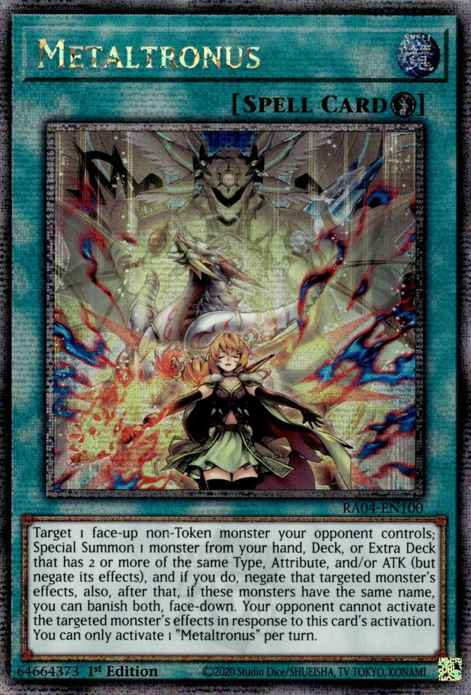 Metaltronus [RA04-EN100] Quarter Century Secret Rare - Yugioh Cards For Your TCG Needs!