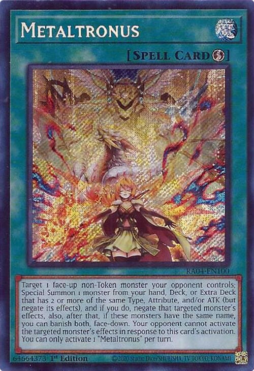 Metaltronus [RA04-EN100] Secret Rare - Yugioh Cards For Your TCG Needs!