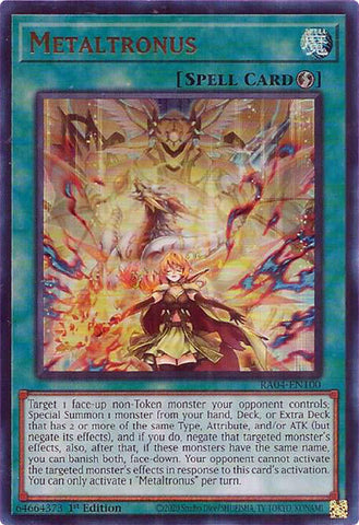 Metaltronus [RA04-EN100] Ultra Rare Yu-Gi-Oh!