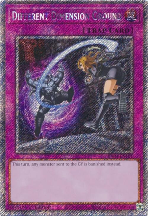Different Dimension Ground [RA04-EN101] Platinum Secret Rare - Yugioh Cards For Your TCG Needs!