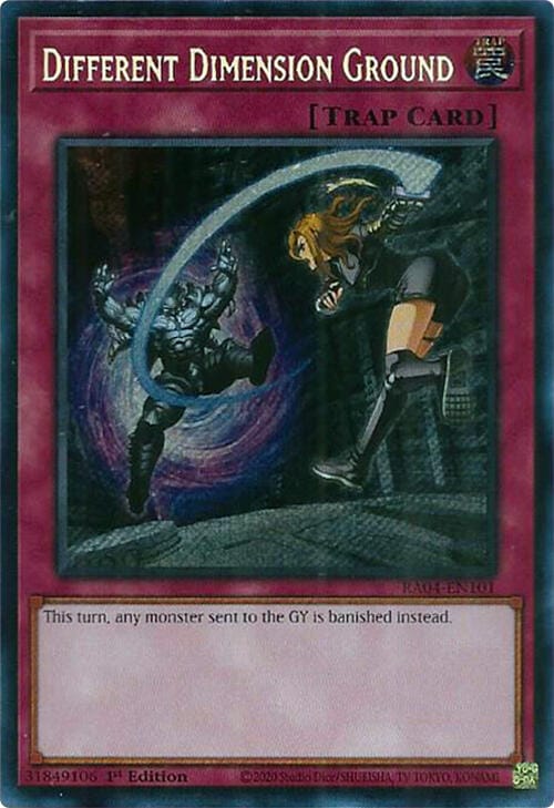 Different Dimension Ground [RA04-EN101] Secret Rare - Yugioh Cards For Your TCG Needs!