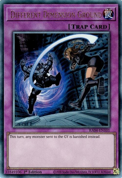 Different Dimension Ground [RA04-EN101] Prismatic Ultimate Rare - Yugioh Cards For Your TCG Needs!