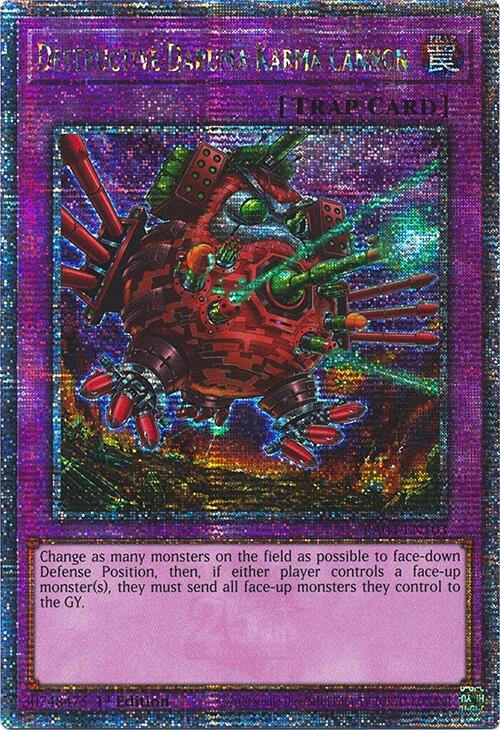 Destructive Daruma Karma Cannon [RA04-EN103] Quarter Century Secret Rare Yu-Gi-Oh!