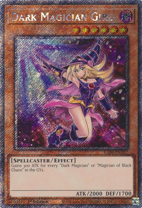 Dark Magician Girl (7th Art) [RA04-EN107] Platinum Secret Rare - Yugioh Cards For Your TCG Needs!