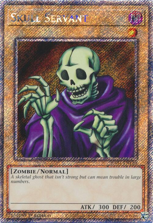 Skull Servant [RA04-EN110] Platinum Secret Rare - Yugioh Cards For Your TCG Needs!