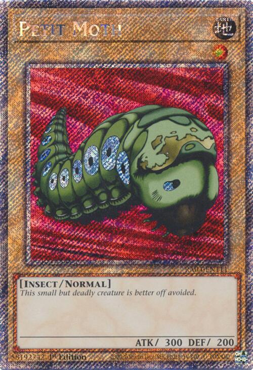 Petit Moth [RA04-EN111] Platinum Secret Rare - Yugioh Cards For Your TCG Needs!