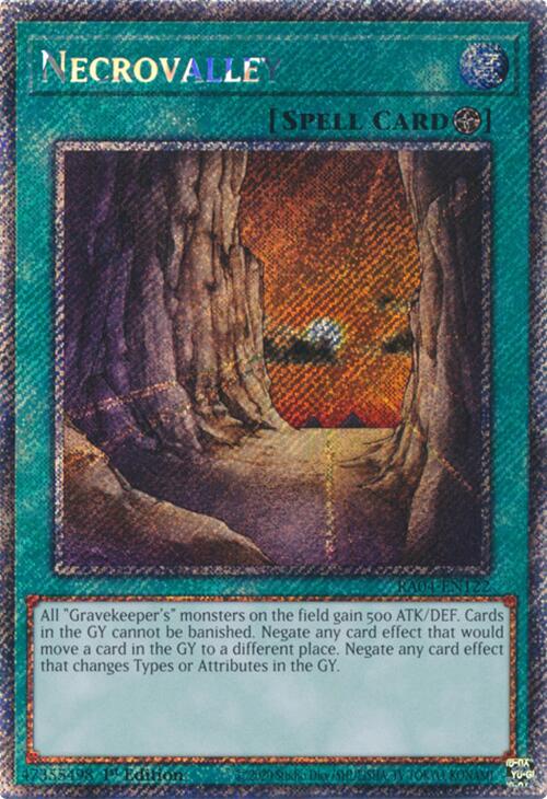 Necrovalley [RA04-EN122] Platinum Secret Rare - Yugioh Cards For Your TCG Needs!