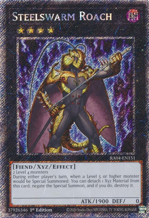 Steelswarm Roach [RA04-EN151] Platinum Secret Rare - Yugioh Cards For Your TCG Needs!
