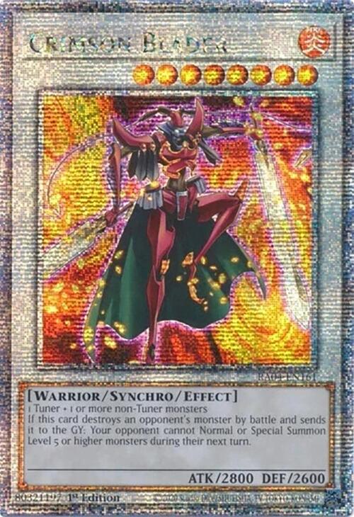 Crimson Blader [RA04-EN161] Quarter Century Secret Rare - Yugioh Cards For Your TCG Needs!