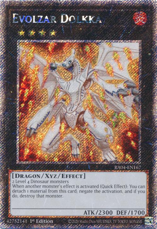 Evolzar Dolkka [RA04-EN167] Platinum Secret Rare - Yugioh Cards For Your TCG Needs!