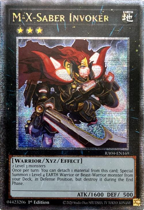 M-X-Saber Invoker [RA04-EN169] Quarter Century Secret Rare - Yugioh Cards For Your TCG Needs!