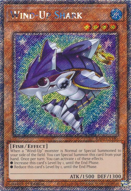 Wind-Up Shark [RA04-EN180] Platinum Secret Rare - Yugioh Cards For Your TCG Needs!
