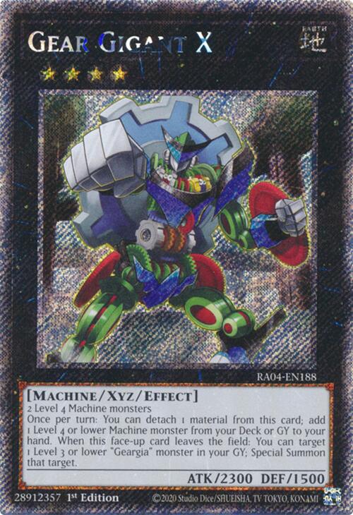 Gear Gigant X [RA04-EN188] Platinum Secret Rare - Yugioh Cards For Your TCG Needs!