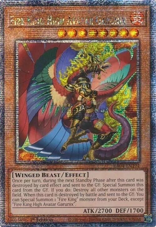 Fire King High Avatar Garunix [RA04-EN194] Quarter Century Secret Rare Yu-Gi-Oh!