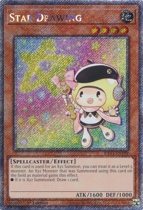 Star Drawing [RA04-EN199] Platinum Secret Rare - Yugioh Cards For Your TCG Needs!