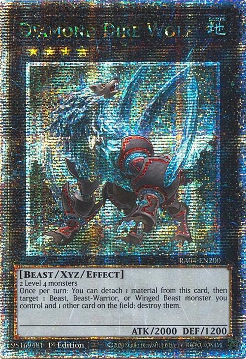 Diamond Dire Wolf [RA04-EN200] Quarter Century Secret Rare - Yugioh Cards For Your TCG Needs!