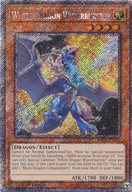 White Dragon Wyverburster [RA04-EN203] Platinum Secret Rare - Yugioh Cards For Your TCG Needs!