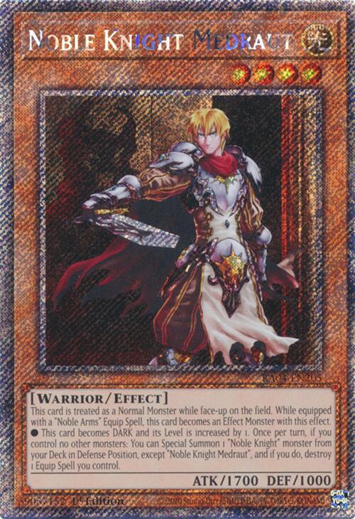 Noble Knight Medraut [RA04-EN205] Platinum Secret Rare - Yugioh Cards For Your TCG Needs!