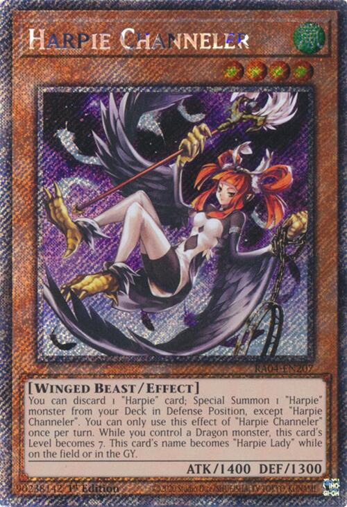 Harpie Channeler [RA04-EN207] Platinum Secret Rare - Yugioh Cards For Your TCG Needs!