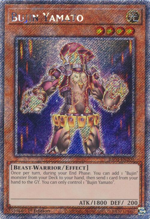 Bujin Yamato [RA04-EN209] Platinum Secret Rare - Yugioh Cards For Your TCG Needs!