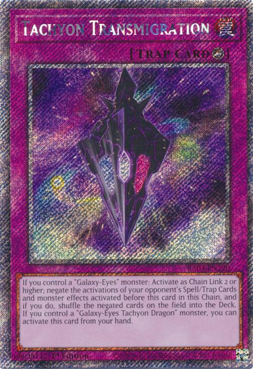 Tachyon Transmigration [RA04-EN220] Platinum Secret Rare - Yugioh Cards For Your TCG Needs!
