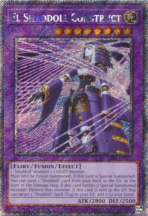 El Shaddoll Construct (Alternate Art) [RA04-EN229] Platinum Secret Rare - Yugioh Cards For Your TCG Needs!