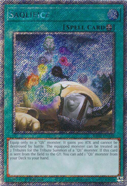 Saqlifice [RA04-EN238] Platinum Secret Rare - Yugioh Cards For Your TCG Needs!