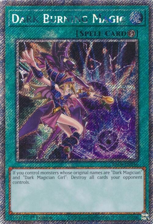 Dark Burning Magic [RA04-EN246] Platinum Secret Rare - Yugioh Cards For Your TCG Needs!