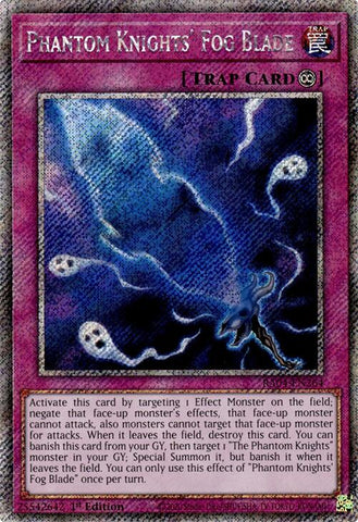 Phantom Knights' Fog Blade [RA04-EN264] Platinum Secret Rare - Yugioh Cards For Your TCG Needs!