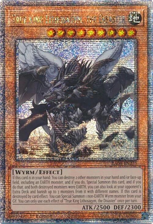 True King Lithosagym, the Disaster [RA04-EN275] Quarter Century Secret Rare - Yugioh Cards For Your TCG Needs!